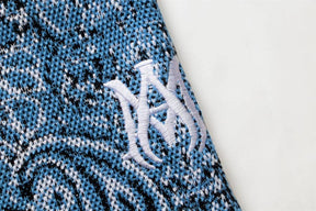 Shorts Amiri Bandana Crochet Basketball Blue