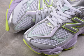 Tênis New Balance 9060 White Silver Metalic Taro