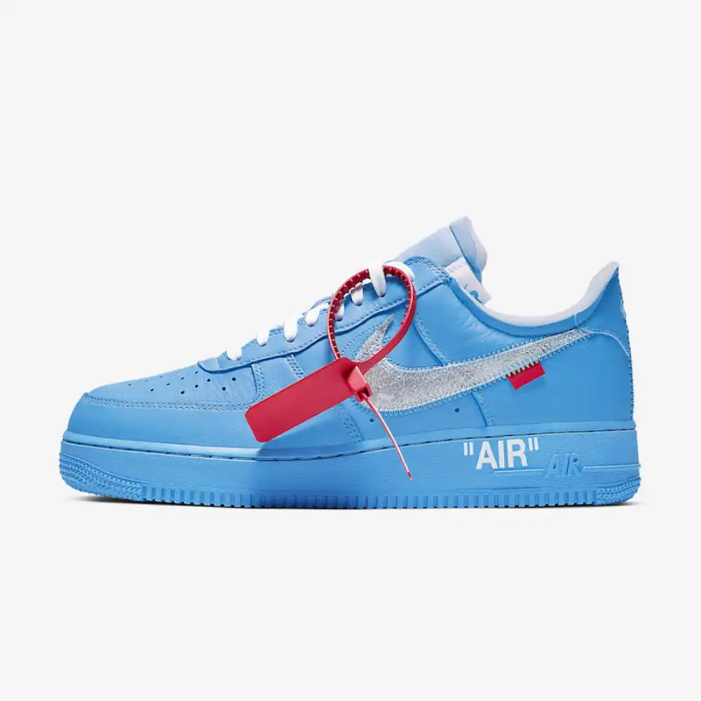 Tênis Nike X Off White Air Force 1 Low University Blue