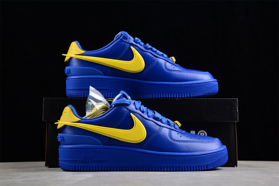 Tênis Nike x Ambush Air Force 1 Low Game Royal and Vivid Sulphur