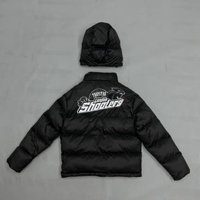 Jaqueta Trapstar Shooters Hooded Puffer Black/Reflective