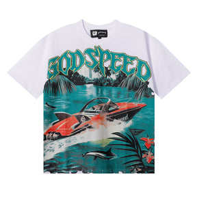 Camiseta Godspeed Miami Boat White