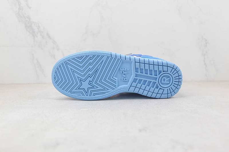 Tênis A Bathing Ape Bape SK8 Sta Blue White