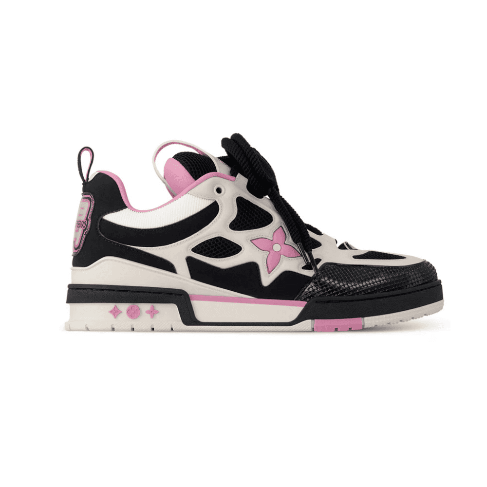 Tênis Louis Vuitton LV Skate Black Pink