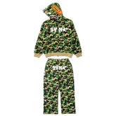 Conjunto BAPE x SYNA By Central Cee x Spotfy Shark Camo Green