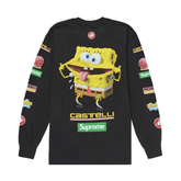 Camisa Supreme Castelli Racing x Bob Esponja Preta