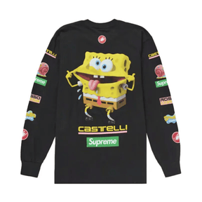 Camisa Supreme Castelli Racing x Bob Esponja Preta