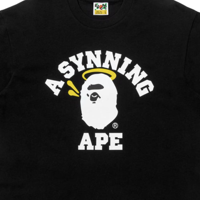 Camiseta BAPE x Syna by Central Cee College Black