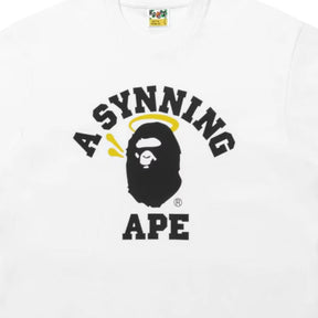 Camiseta BAPE x Syna by Central Cee College White