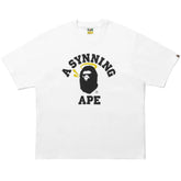 Camiseta BAPE x Syna by Central Cee College White