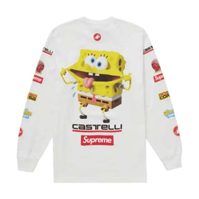 Camisa Supreme Castelli Racing x Bob Esponja Branca