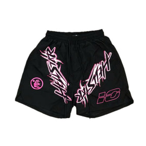 Shorts Hellstar Waxed Nylon Athletic Black
