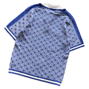 PRONTA ENTREGA - Polo Casablanca Logo Lurex Jacquard Azul