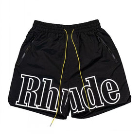 Shorts Rhude Logo Black/White