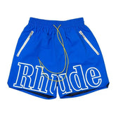 Shorts Rhude Logo Royal Blue