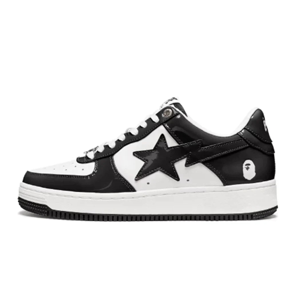 Tênis A Bathing Ape Bape Sta Low Black White