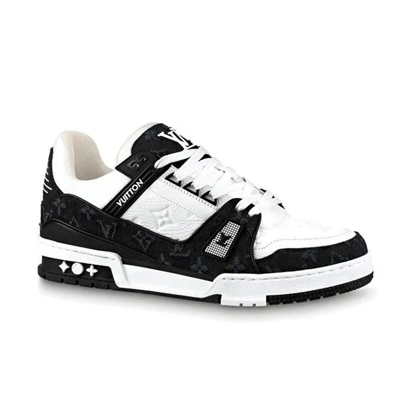 Tênis Louis Vuitton LV Trainer White Black