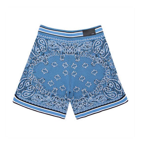 Shorts Amiri Bandana Crochet Basketball Blue