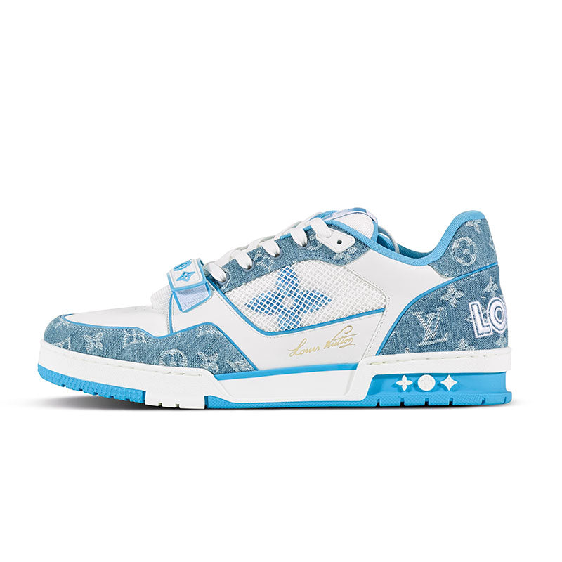 Tênis Louis Vuitton Trainer Monogram Denim