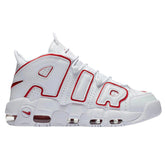 Tênis Nike Air More Uptempo White Varsity Red Outline