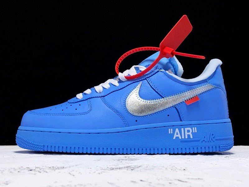 Tênis Nike X Off White Air Force 1 Low University Blue