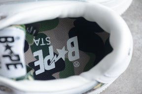 Tênis A Bathing Ape Bape Sta Low White ABC Camo Green