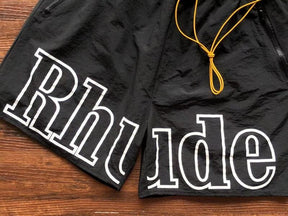 Shorts Rhude Logo Black/White