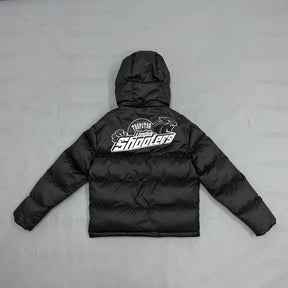Jaqueta Trapstar Shooters Hooded Puffer Black/Reflective