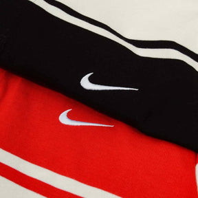 Camisa Nike x Supreme Stripe Rugby Vermelha/Branca