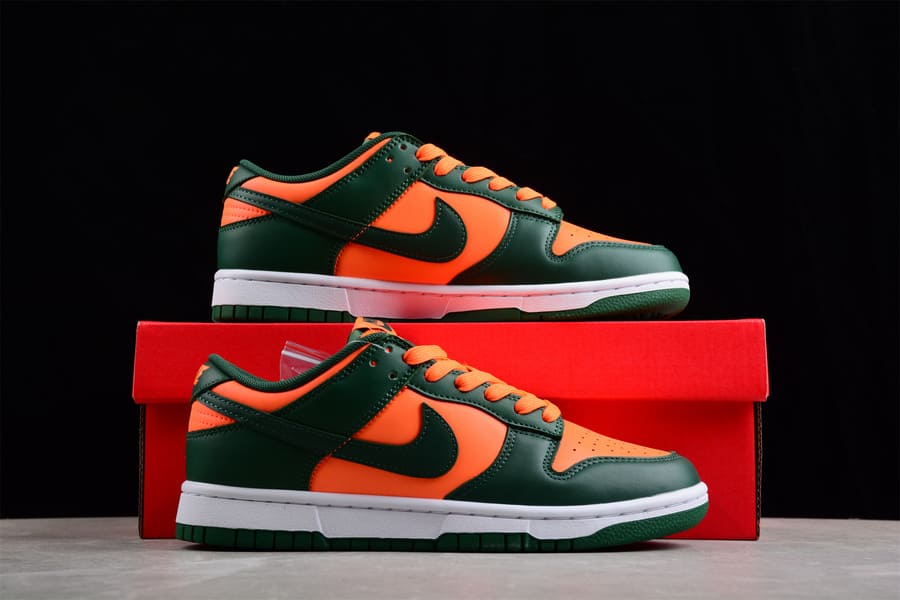 Tênis Nike Dunk Low Miami Hurricanes