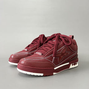 Tênis Louis Vuitton LV Skate Sneaker Bordeaux Red