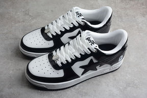 Tênis A Bathing Ape Bape Sta Low Black White