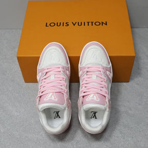 Tênis Louis Vuitton LV Trainer Rose Pink