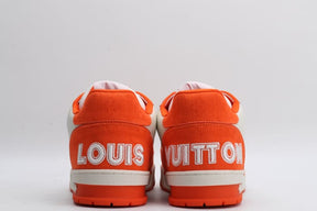 Tênis Louis Vuitton Trainer Monogram Denim Orange
