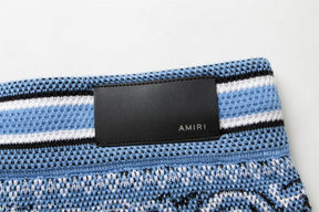 Shorts Amiri Bandana Crochet Basketball Blue