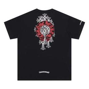 Camiseta Chrome Hearts horseshoe Cemetery Cross Preta