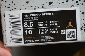Tênis Air Jordan 4 Retro x Off-White Sail