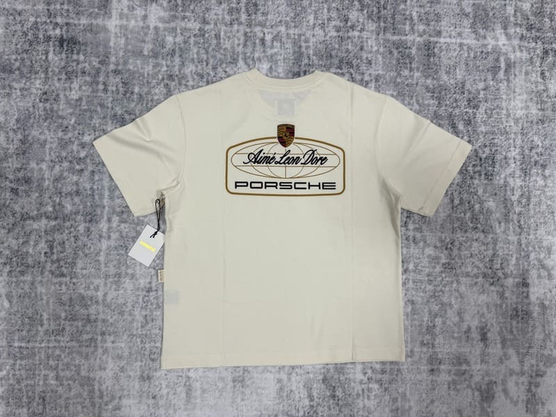 Camiseta Aimé Leon Dore x Porsche 993 Turbo Racing White Cream