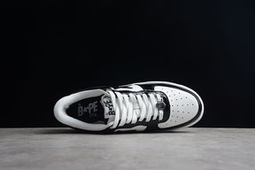Tênis A Bathing Ape Bape Sta Low Black White