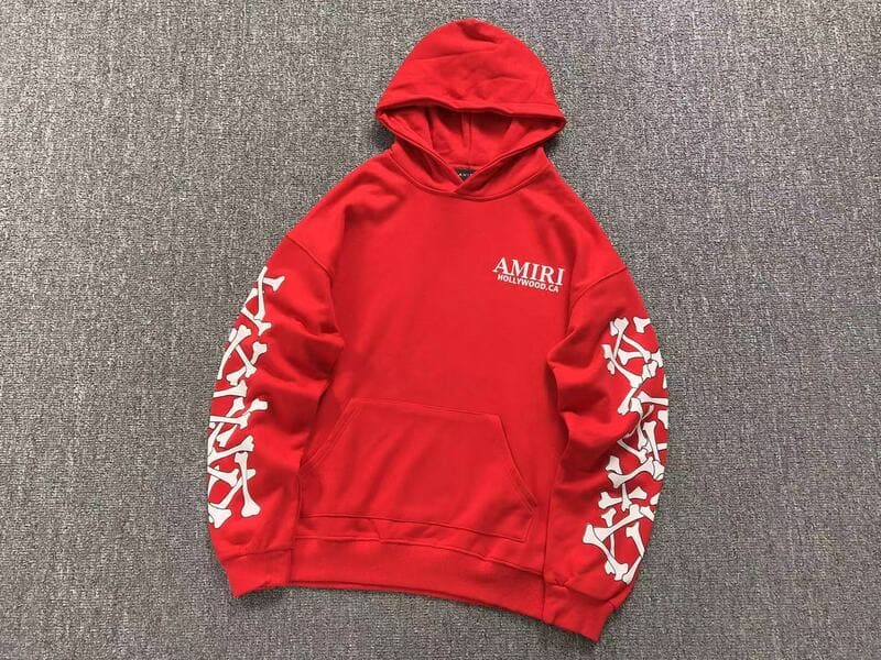 Moletom Amiri Bones Stacked Vermelho