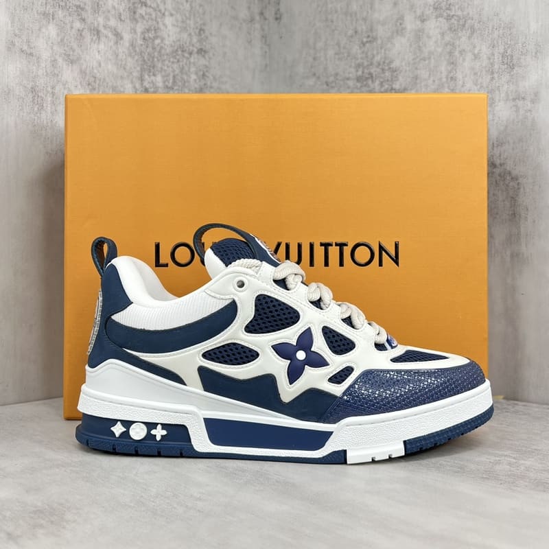 Tênis Louis Vuitton LV Skate Sneaker Marine White