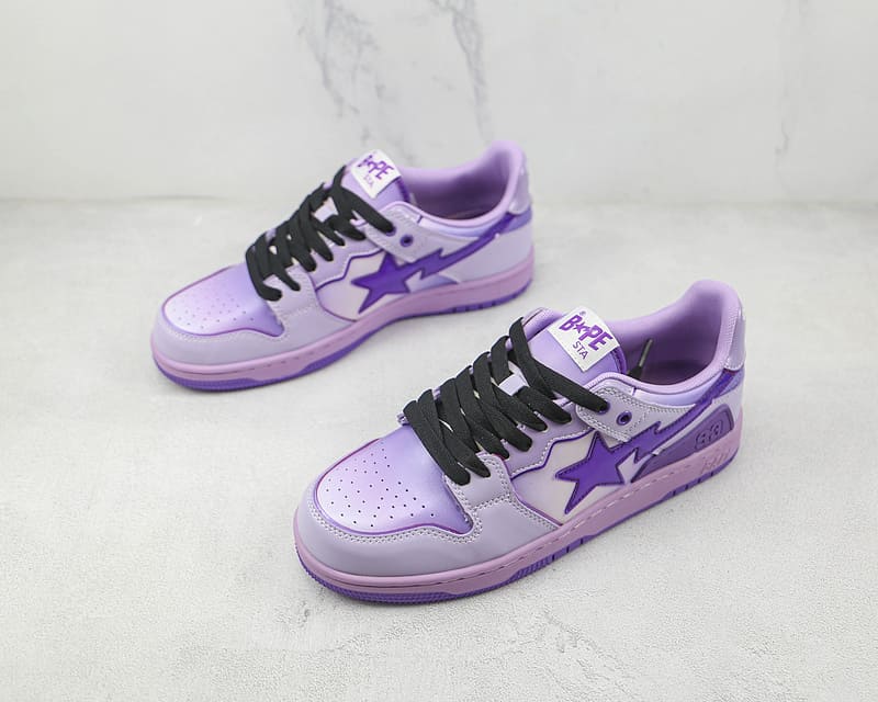 Tênis A Bathing Ape Bape SK8 Sta Purple