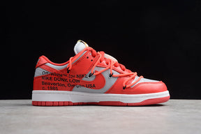 Tênis Nike Dunk Low Off-White University Red