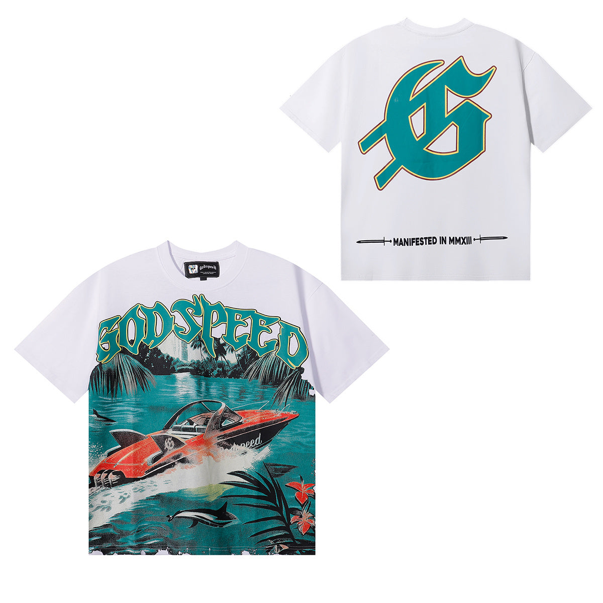 Camiseta Godspeed Miami Boat White