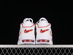 Tênis Nike Air More Uptempo White Varsity Red Outline