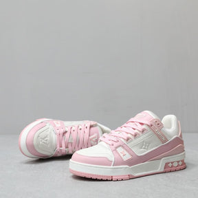 Tênis Louis Vuitton LV Trainer Rose Pink