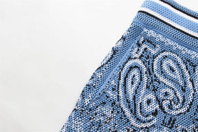 Shorts Amiri Bandana Crochet Basketball Blue