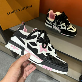Tênis Louis Vuitton LV Skate Black Pink
