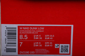 Tênis Nike Dunk Low Teal Zeal