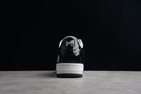 Tênis A Bathing Ape Bape Sta Low Black White